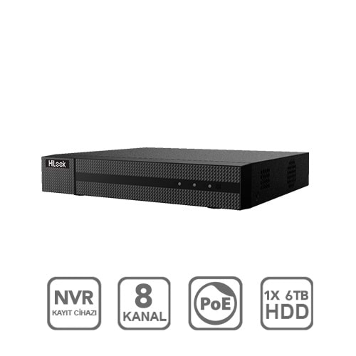 HiLook NVR-108MH-C/8P PoE NVR (8 Kanal)
